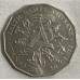 AUSTRALIA 1982 . FIFTY 50  CENTS COIN . XII COMMONWEALTH GAMES BRISBANE
